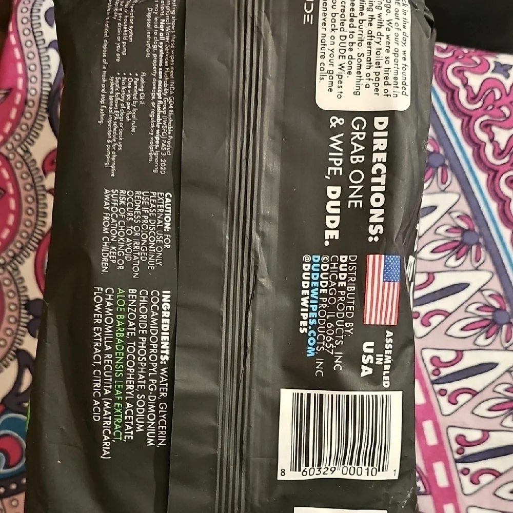 2 X Dude Wipes XL Flushable Wipes BRAND NEW